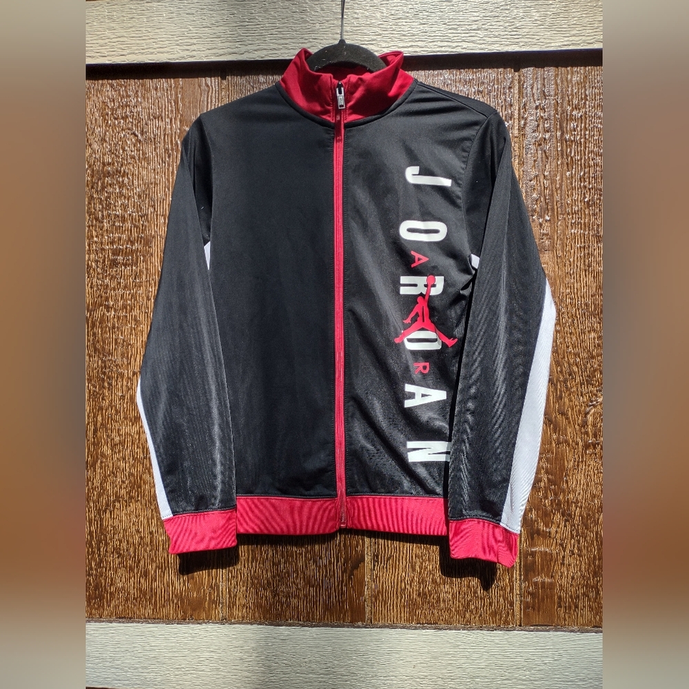 Jordan Jumpman Classics Black Red, and White Track Jacket Boys L
